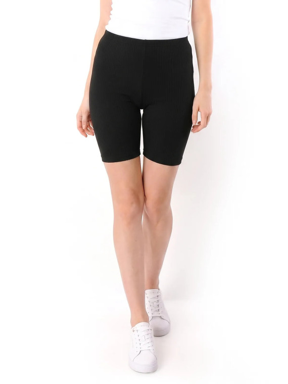 Prążkowane Kolarki Legginsy 1/2 Krótkie spodenki