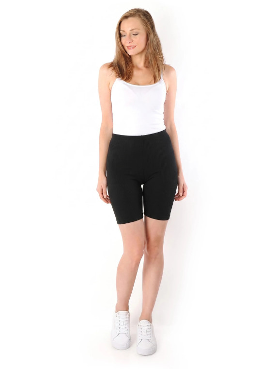 Prążkowane Kolarki Legginsy 1/2 Krótkie spodenki