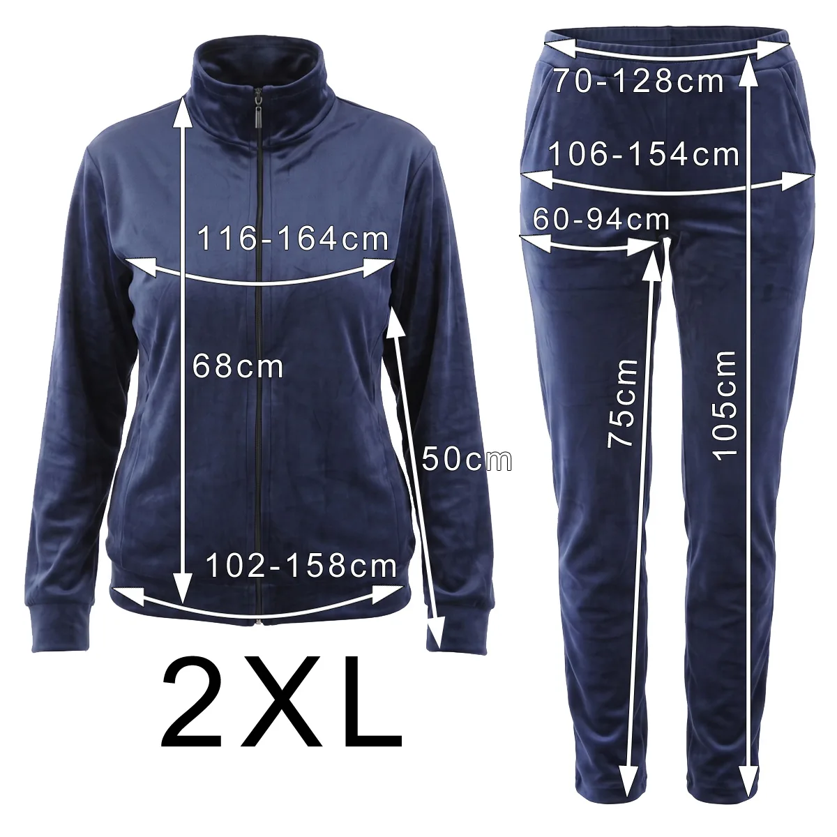 Dres welurowy 2XL