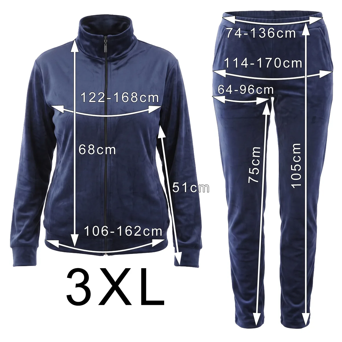 Dres welurowy 3XL
